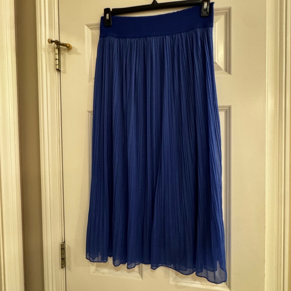 Metro Wear Royal Blue Midi Skirt